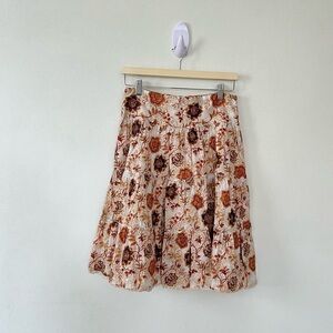 Brown Ruffle Skirt